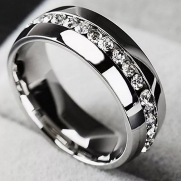 Titanium Stainless Steel Ring**Unisex - Picture 1 of 2